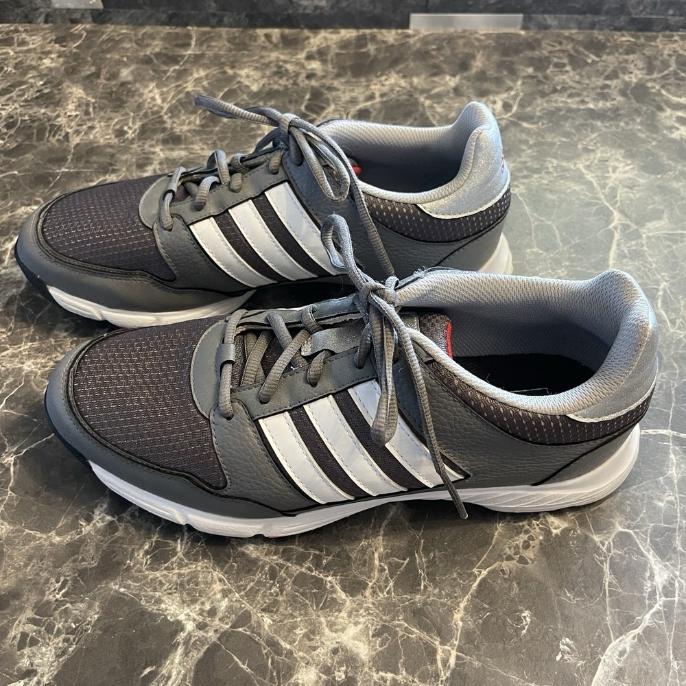 Adidas Tech Traxion Golf Shoes Men's Gray/ White Size 8.5 NWOT